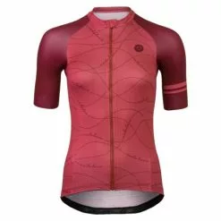 AGU Velo Wave Kortærmet Jersey Rød/Pink