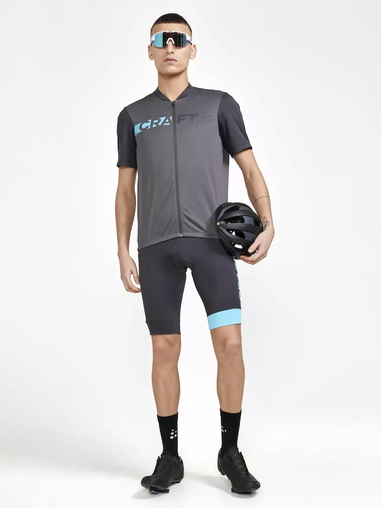 Craft Core Endur Logo Cykeltrøje Grå/Turkis 7 Craft Core Endur Logo Cykeltrøje Grå/Turkis - Billede 5