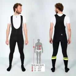 Endura Windchill Bibtights Sort/Gul -Endura Salg Endura Windchill Bibtights SortGul 1603191320 05
