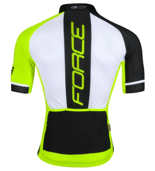 Force FAME Kortærmet Jersey Gul-sort-hvid - Billede 2