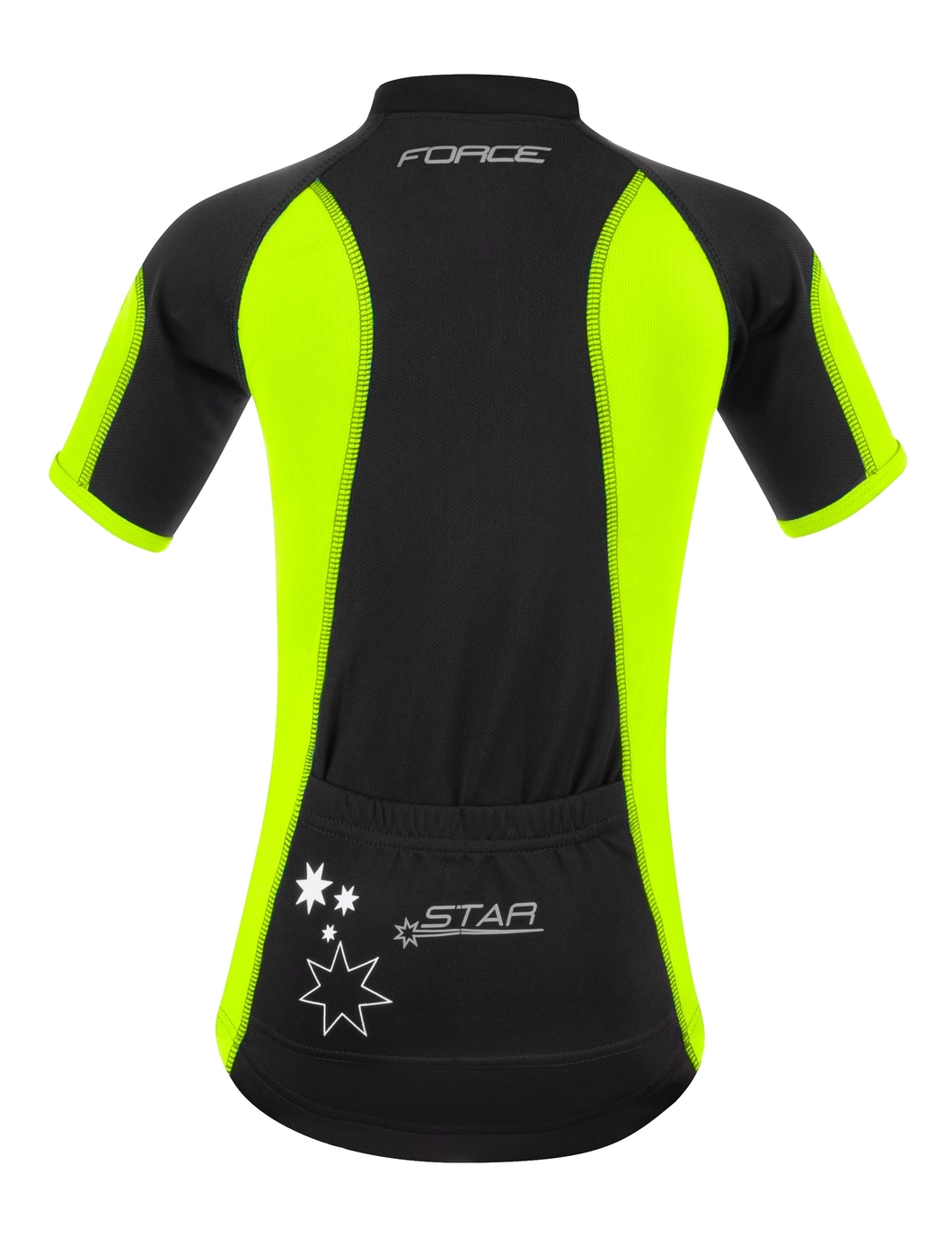 Force Kid Star Jersey Fluo/sort - Billede 2
