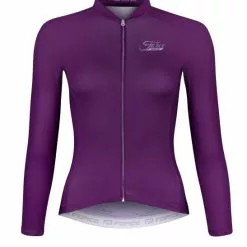 Force Pure Langærmet Cykeltrøje Til Kvinder Lilla