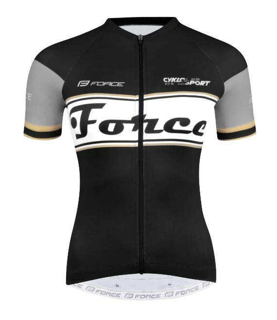 Force Retro Jersey Til Kvinder Sort / Guld