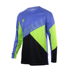 Rogelli Adventure MTB Langærmet Trøje Blå / Grøn / Sort