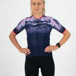 Rogelli Animal Jersey Til Kvinder - Blå/Pink -Endura Salg Rogelli Animal Jersey til Kvinder 1614855627 02