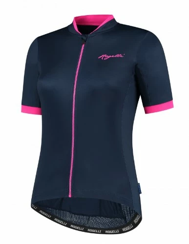 Rogelli Essential Jersey Til Kvinder - Blå/Pink 3 Rogelli Essential Jersey Til Kvinder - Blå/Pink