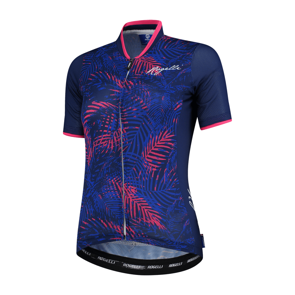 Rogelli Flora Jersey Kvinde - Blå / Pink 3 Rogelli Flora Jersey Kvinde - Blå / Pink