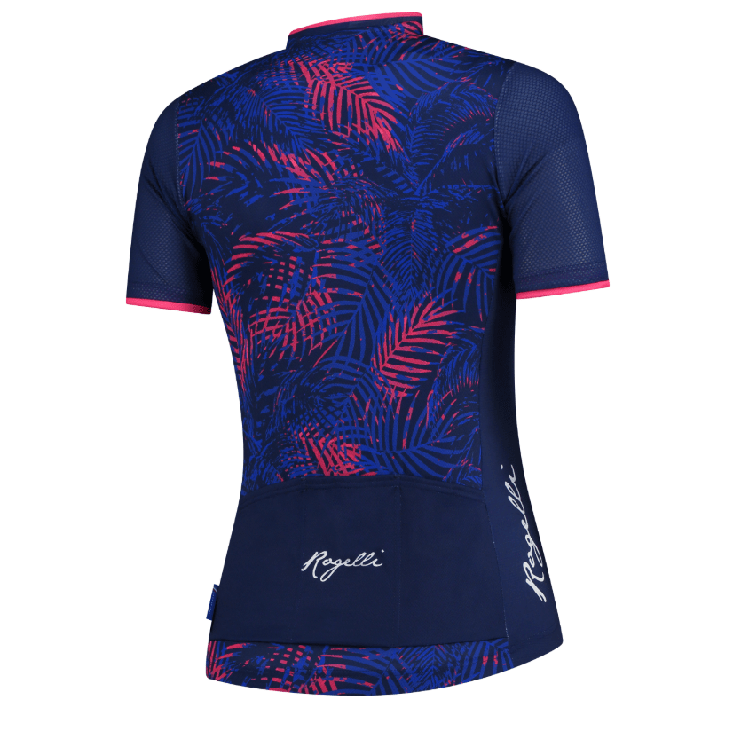 Rogelli Flora Jersey Kvinde - Blå / Pink 4 Rogelli Flora Jersey Kvinde - Blå / Pink - Billede 2