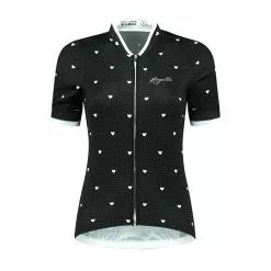 Rogelli Hearts Kortærmet Jersey Til Kvinder Sort / Hvid