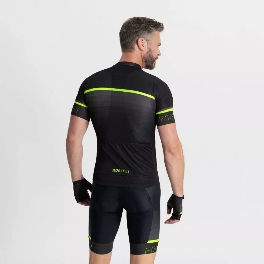 Rogelli Hero 2 Cykeltrøje Sort/Gul 7 Rogelli Hero 2 Cykeltrøje Sort/Gul - Billede 5