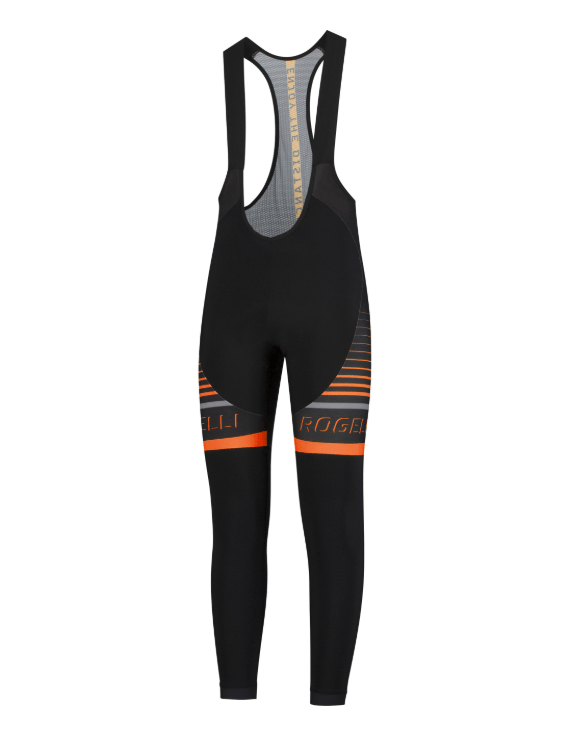 Rogelli Hero Bibtights - Sort / Orange 3 Rogelli Hero Bibtights - Sort / Orange