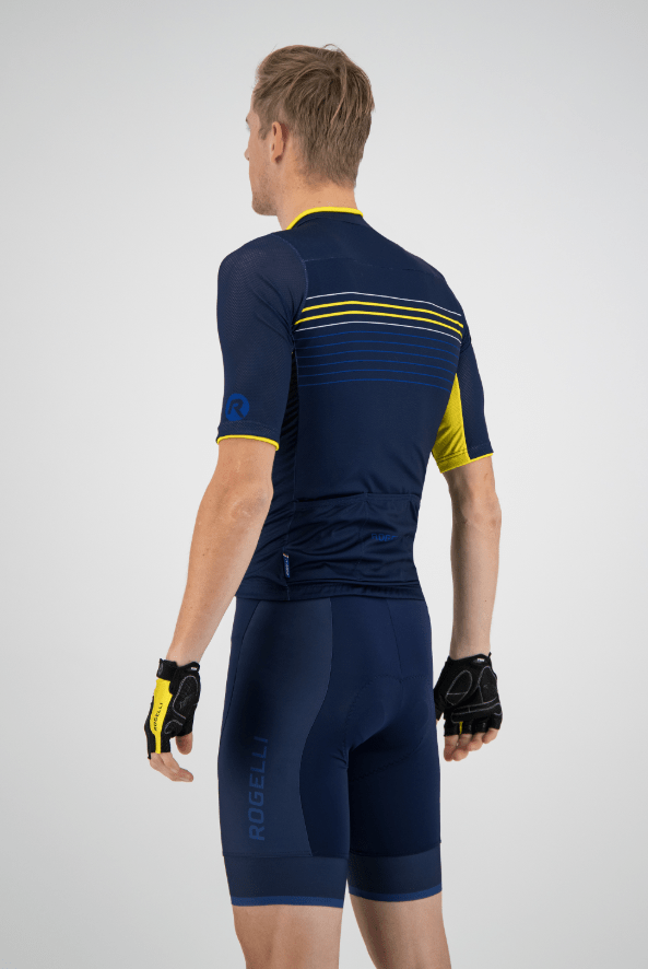 Rogelli Kalon Cykeltrøje - Blå / Gul 6 Rogelli Kalon Cykeltrøje - Blå / Gul - Billede 4
