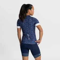 Rogelli Lily Cykeltrøje Til Kvinder Blå/Hvid -Endura Salg Rogelli Lily Cykeltroeje Til Kvinder 1678643276 04