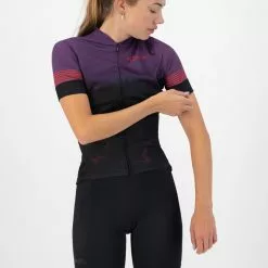 Rogelli Marble Kortærmet Jersey Til Kvinder Lilla / Sort -Endura Salg Rogelli Marble Kortaermet Jersey til 1645440443 04