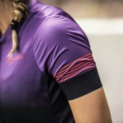 Rogelli Marble Kortærmet Jersey Til Kvinder Lilla / Sort -Endura Salg Rogelli Marble Kortaermet Jersey til 1645440443 08