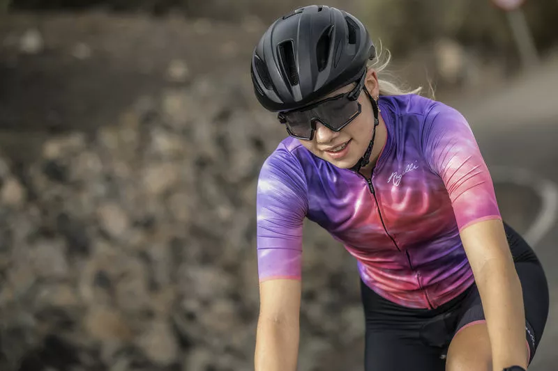 Rogelli Marble Kortærmet Jersey Til Kvinder Lilla / Coral 10 Rogelli Marble Kortærmet Jersey Til Kvinder Lilla / Coral - Billede 8