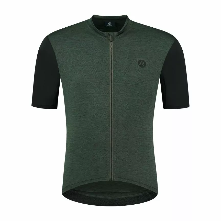 Rogelli Melange Cykeltrøje Oliven Grøn 3 Rogelli Melange Cykeltrøje Oliven Grøn