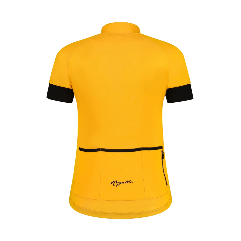 Rogelli Modesta Kortærmet Jersey Til Kvinder Gul 4 Rogelli Modesta Kortærmet Jersey Til Kvinder Gul - Billede 2