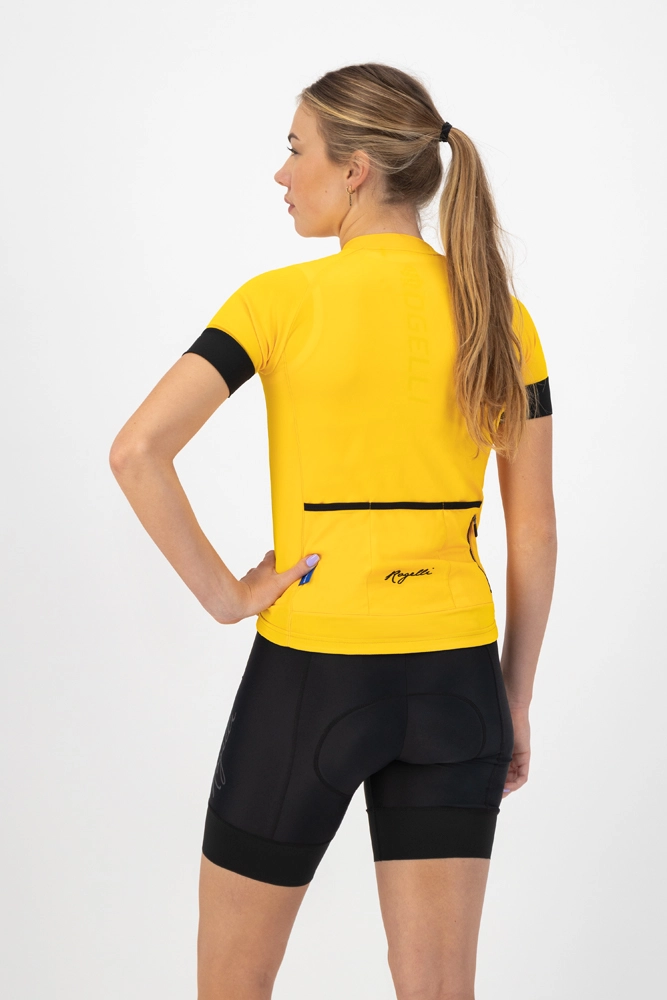 Rogelli Modesta Kortærmet Jersey Til Kvinder Gul 7 Rogelli Modesta Kortærmet Jersey Til Kvinder Gul - Billede 5