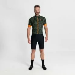 Rogelli Rubik Cykeltrøje Grøn/Orange -Endura Salg Rogelli Rubik Cykeltroeje GroenOrange 1678642269 02