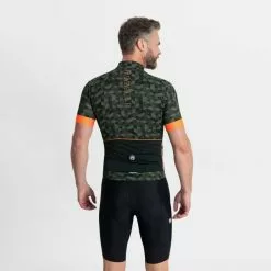 Rogelli Rubik Cykeltrøje Grøn/Orange -Endura Salg Rogelli Rubik Cykeltroeje GroenOrange 1678642269 04