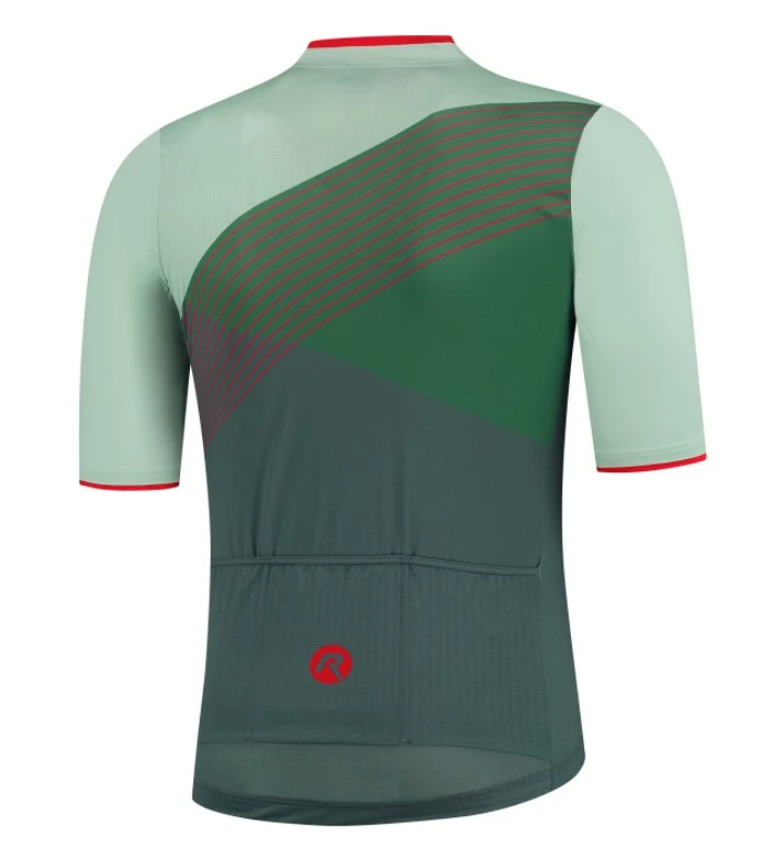 Rogelli Spike Cykeltrøje - Grå/Grøn 4 Rogelli Spike Cykeltrøje - Grå/Grøn - Billede 2