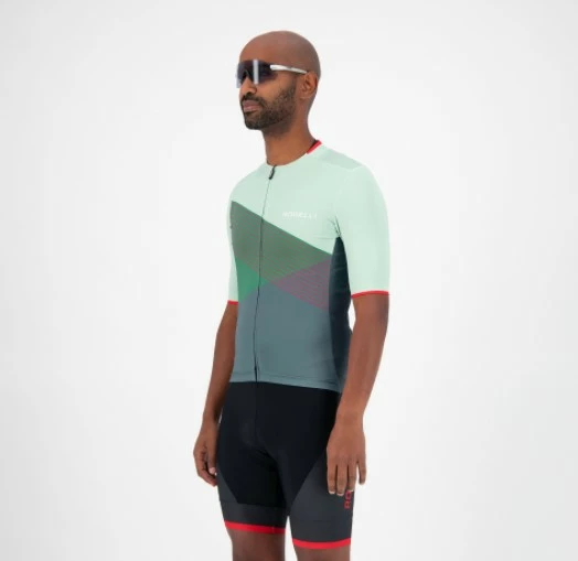 Rogelli Spike Cykeltrøje - Grå/Grøn 5 Rogelli Spike Cykeltrøje - Grå/Grøn - Billede 3