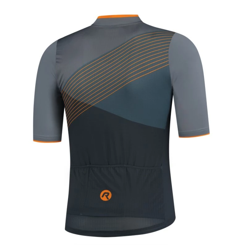 Rogelli Spike Cykeltrøje - Grå/Orange 4 Rogelli Spike Cykeltrøje - Grå/Orange - Billede 2