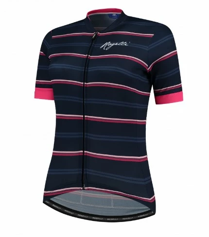 Rogelli Stripe Jersey Til Kvinder - Blå/Pink 3 Rogelli Stripe Jersey Til Kvinder - Blå/Pink