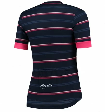 Rogelli Stripe Jersey Til Kvinder - Blå/Pink 4 Rogelli Stripe Jersey Til Kvinder - Blå/Pink - Billede 2