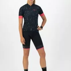 Rogelli Terrazzo Kortærmet Jersey Til Kvinder Blå / Pink -Endura Salg Rogelli Terrazzo Kortaermet Jersey ti 1645442928 02