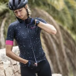 Rogelli Terrazzo Kortærmet Jersey Til Kvinder Blå / Pink -Endura Salg Rogelli Terrazzo Kortaermet Jersey ti 1645442928 04